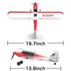 Electric/RC Aircraft Sport Cub 500 RC samolot 2.4G 4 CH One-key Aerobatic RC Airplane Epp Floam RC Slider Aircraft RTF 761-4 Fighter Boys Toys Prezenty 230512