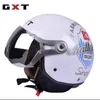Мотоциклетные шлемы gxt gxt revinuine кожаный винтаж /4 T Scooter Chopper шлем щеден