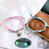 Bedelarmbanden Koreaanse stijl mode lichtgevende armband vrouwelijke student vriendinnen vriendschap draagt ​​band met mannen en vrouwen paar geschenken