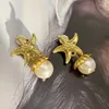 Boucles d'oreilles pendantes mode Vintage goutte d'eau femmes Simple perle étoile femme bijoux