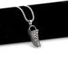 Anhänger Halsketten Edelstahl Laufschuh Halskette Für Männer Hohe Qualität Hip Hop Teenager Street Style Kreatives Geschenk