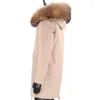 Erkekler Down 2023 Erkekler Kış Ceket Gerçek Kürk Matah Uzun Parka Raccoon Yakası Kaput Kalın Sıcak Sokak Giyim Dış Giyim Doğal Ağırlık