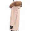 Heren down 2023 mannen winterjack real bont jas long parka raccoon kraagkap dik warm streetwear bovenkleding natuurlijk gewicht