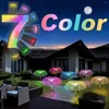 Luci solari per meduse 7 colori che cambiano lampada da esterno impermeabile per fiori da giardino per cortile, prato, cortile, percorso, paesaggio