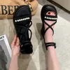 Sandalias Verano Nueva Marca de lujo Con cuentas Zapatos de plataforma con punta abierta Sandalias de mujer Diapositivas 2023 Zapatos de fiesta Vestido de diseñador Damas Chaussures G230512