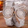 watch women Diamond watch 38 33mm moissanite watch womens quartz designer white black waterproof all
