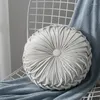 Pillow The Est runder Sofa-Boden, luxuriöser Samt-Plissee-Hocker für Zuhause