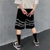 Shorts pour hommes Harajuku Streetwear Iron Chain Pattern Jogger Shorts Hommes Et Femmes Hip Hop Skateboard Shorts D'été Taille Élastique Shorts 230511
