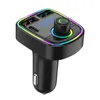 CAR TYP CHARGER PORTY DUAL USB Ręce bezpłatne dzwonienie 85-108 BT5.0 Bluetooth-Mp3 Player FM