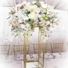 Parti dekorasyon dekoratif metal düğün masası çiçek standı dekorasyonlar uzun merkez parçası stantlar yudao2000