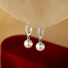 Classique élégant perle boucles d'oreilles pour femmes cristal Long gland exquis goutte boucle d'oreille bijoux de mariage cadeaux