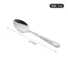 Set di stoviglie Morning Glory Stoviglie per ristorante in acciaio inossidabile goffrato pavone Cucchiaio 304 placcato in oro 1 pezzo