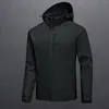 Men's Jackets Chore Jacket Mens Autumn Fashion Casual Loose Solid Hooded Waterproof Breathable Flight Suit Sports Coats For Big Men