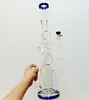 18 inch Thick Glass Water Bong Hookahs Large Oil Dab Rigs Shisha with Tire Perc Recycler Smoking Pipes