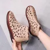 Sandalen zomerschoenen vrouwen mode holle rug zip flats feest sandelsels vrouw causaal comfort strandschoenen zapatos mujer