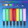 فلاش رؤساء Jyyxf W200 LED Pography Light Handheld 2500k-9500k RGB أنبوب ملون عصا الإبداع فيديو ملء vs nanlite 6c