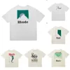 メンズレディースシャツファッションTシャツのrhudeメンズTシャツデザイナーカジュアルな夏の半袖Tシャツ女性衣類eh5l 8nr6 o215 c8uk