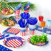Поставки американских источников флага патриотические ветераны четвертый июль предпочитают независимость одноразовые украшения.