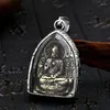 Charms rostfritt stål buddha-getha-elefanthänge vintage tibetansk silverfärg religiös tro smycken