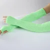 Knie pads warmte gebreide arm mouwen winter half vinger wollen handschoenen aanraakscherm ontwerp winddicht duurzaam