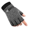 Gants de sport Hommes Femmes Hiver Sports de plein air Escalade Fitness Peluche Chaude Cyclisme Gant Militaire Tactique Armée Demi Doigt Conduite Mitaine b50 P230512