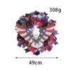 Decoratieve Bloemen Kransen Kerst MC Eagle krans Home decor Deur hangende Amerikaanse vlag krans hanger Onafhankelijkheidsdag T230515