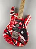 Electric guitar, alder body, red stripe, matte, 5150, used guitar, quick package