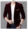 Ternos masculinos Blazers Roupas de marca Men Blazer Fashion Cotton Suit Slim Fit Fit Masculine Casual Solid Colr Macho Jacket1