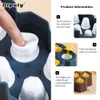 Outils Outils de crème glacée Mini moules à glace à 7 cavités Mini moule à glace en silicone avec bâtons et protections anti-goutte EasyRelease BPAfree Ring Ice