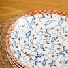 Platen keramische plaat handgeschilderde onderglazuur kleur Japans schotel creatief huis dineren hoogwaardige biefstuk