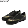 Chaussures habillées ZHENZU Taille 32-47 Football Bottes Enfants Garçons Football Extérieur AG / TF Crampons Ultralégers Baskets 230512