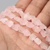 Perline 7-11MM Irregolare Freeform Raw Rose Pink Quartz Pure Crystal Minerals Nugget Ghiaia per gioielli che fanno la collana del braccialetto