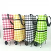 Shopping Bags Cart Reusable Foldable Portable Bag Food Organizer With Wheels Grocery Trolley