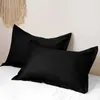 Pillow 1pc Pure Emulation Silk Satin Pillowcase Single Cover Multicolor 48 74cm Housse De Coussin Pillows Couch Covers