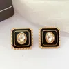 Stud Earrings Style Wholesale Retro Hong Kong French Temperament Exquisite Flowers Drip Glaze Enamel Pin Ladies