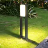 Su geçirmez alüminyum villa sütun ışığı 50/70cm modern açık peyzaj çim lambası avlu yolu