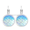 Stud New Fashion Korean Beauty Fish Scales Earrings For Women Colorf Resin Charms Mermaid Fit Daily Holiday Gifts Drop Delive Dhgarden Dhuby