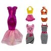 Fashion Clothes Dress Miniature Doll Accessories Kawaii Items Kids Toys Things For Barbie Elisa DIY Dressing Birthday Present