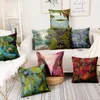 Pillow Forest Four Seasons Failor Malowanie nadruku poduszka Pegreen dekoracyjny dekoracje domu sofa rzut poduszki 17