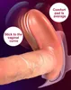 Bezprzewodowe zdalne sterowanie ogrzewaniem teleskopowe Dildo Sex Beys Anal Ogromne żeńskie masturbację wibratory dla kobiet
