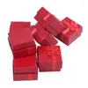 Jewelry Pouches 24 Pcs Gift Box Set - Square Ring For Anniversaries Weddings Birthdays Assorted Colors