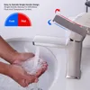 Grifos de lavabo de baño, grifo mezclador de lavabo saludable con bajo contenido de plomo de níquel cepillado, grifos de agua fría en diseño europeo