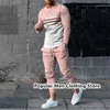 Мужские спортивные костюмы Spring Mens Track Clessuits Solid Color 3D Print The Long Elive Fit Set Set Runging Streetwear 2 штука мужской футболка для мужчин 230511