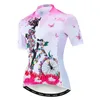 Racingjackor 2023 Cykeltröjor Kvinnor cykeltröjor Kvinnlig väg Mtb Bicycle Shirt Half Zipper Maillot Girl Top Clothing Pink Summer