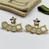Gold Silver Circle Earrings Women Designer Wedding Jewelry Mens Hoops Huggie Studs Ladies Designers Earring Star g Ear Hoop