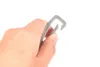 1 Stück Titan-Schnellverschluss-Schlüsselanhänger-Clip mit 1 Schlüsselring, robuster kleiner Karabiner-Schlüsselanhänger-Clip für Männer und Frauen (grau)