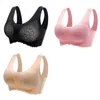 BRAS 3PCS Latex Seamless Ladies Underwear Push Up Lightweight Bekväm andlig spetsbh P230512