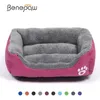 Ручки Benepaw S3XL, согревающая кровать для собаки, дышащая, 11 цветов, износостойкий домик для собаки, мягкий флис, кровать для домашних животных, кошек, щенков, водонепроницаемое дно