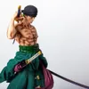 Anime Manga Anime Figurine 25cm Gk Roronoa Zoro Double Headed PVC Children Toys Collection Cartoon Dolls Gift PVC Model Decoration 230511