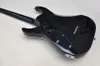 Factory Black String-thru-body Electric Guitar with Chrome Hardware,Offer Logo/Color Customize